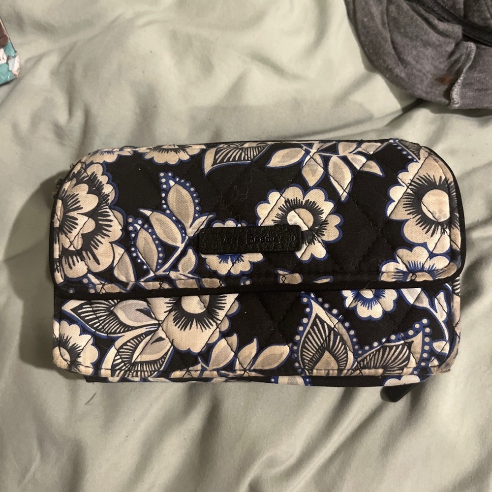 Vera Bradley blue and white 3 in 1 crossbody